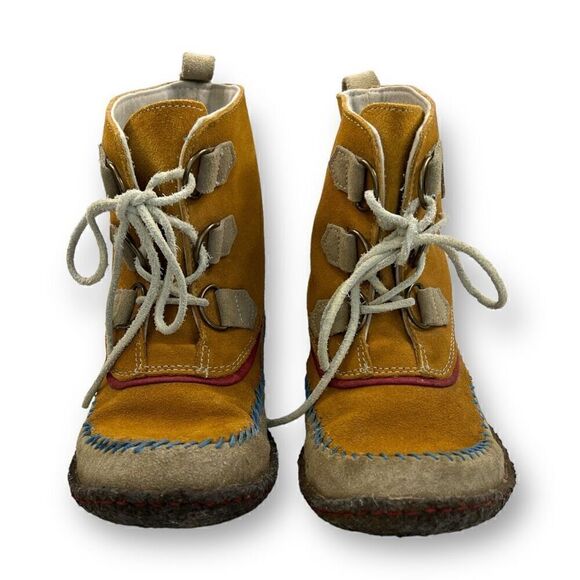 Sorel Joplin Moccasin Suede Gum Sole Boots Size 7 - Picture 3 of 6